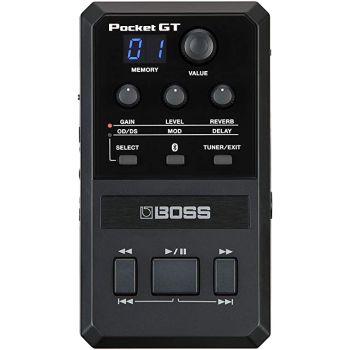 BOSS - Pocket Gt AMPLIFICATORI CON STREAMING AUDIO BLUETOOTH PER CHITARRA