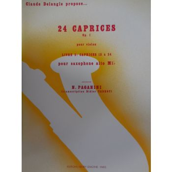 H.LEMOINE -N.Paganini 24 Caprices Op 1 Pour Violon Pour Saxophone