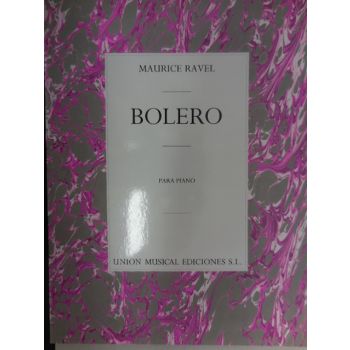 EDIZIONI MUSICALI RIUNITE - M.Ravel Bolero Para Piano
