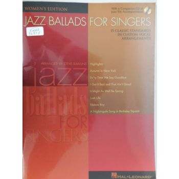 HAL LEONARD - Jazz Ballads For Singer Women's Edition Cd