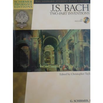 SCHIRMER - Bach Two-part Inventions Con Cd