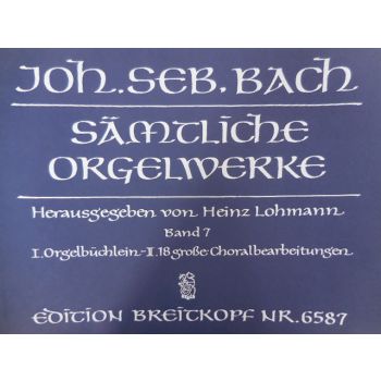 EDITION BREITKOPF - J.S.Bach Orgelwerke Band 7