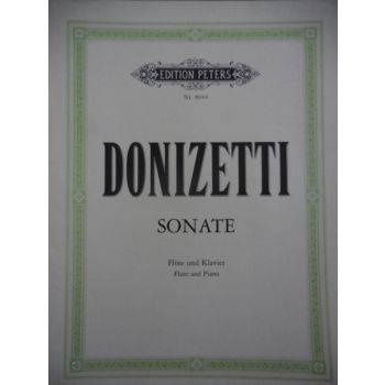 EDITION PETERS - Donizetti Sonate Flote Und Klavier