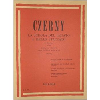 RICORDI - Czerny La Scuola Del Legato E Dello Staccato 50 Es