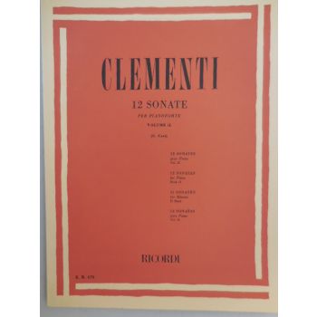 RICORDI - Clementi 12 Sonate Per Pianoforte Vol. Ii