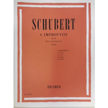 RICORDI - Schubert 4 Improvvisi Op. 90 Per Pianoforte