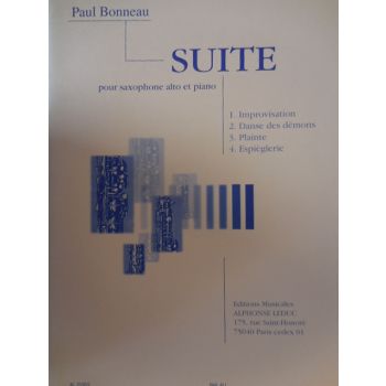 LEDUC - P.Bonneau Suite Pour Saxophone Alto Et Piano