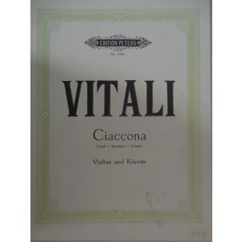 G.HENLE VERLAG - Vitali Ciaccona Violine Und Klavier
