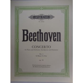 EDITION PETERS - Beethoven Concerto N¦4 Op.58 Fur Klavier/orchester
