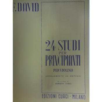CURCI - F.David 24 Studi Per Principianti Per Violino