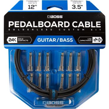 BOSS - Bck-12 Kit 6 Cavi Patch Per Effetti A Pedale Senza Saldatura