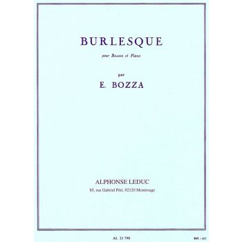 LEDUC - E.Bozza Burlesque Pour Basso Et Piano