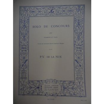 LEDUC - P.V. De La Nux Solo De Concours Pour Trombone Et Piano