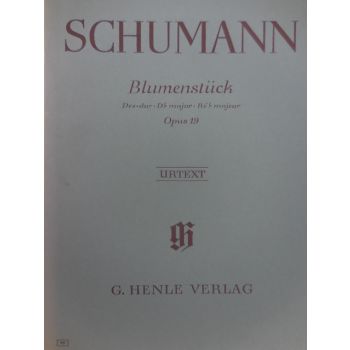 G.HENLE VERLAG - Schumann Blumenstuck Op.19 Per Pianoforte