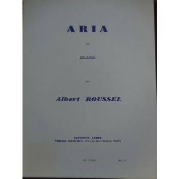 LEDUC - A.Roussel Aria Pour Flute Et Piano