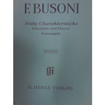G.HENLE VERLAG - F.Busoni Klarinette Und Klavier Erstausgabe