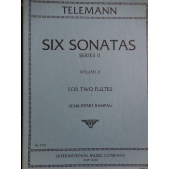 INTERNATIONAL MUSIC COMPANY - Telemann Six Sonatas Series Ii Vol. Ii For Two F