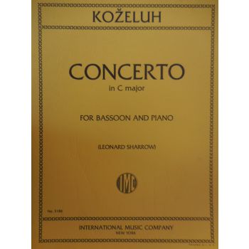 INTERNATIONAL MUSIC COMPANY - Kozeluh Concerto In C Major For Bassoon And Piano