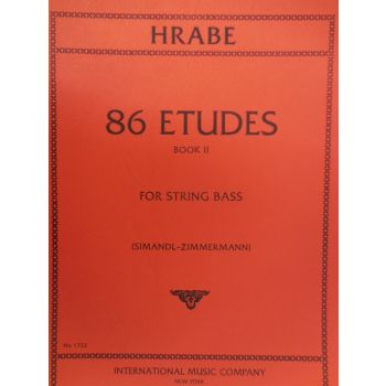 INTERNATIONAL MUSIC COMPANY - Hrabe' 86 Etudes Book II For String Bass