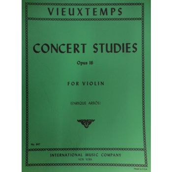 INTERNATIONAL MUSIC COMPANY - Vieuxtemps Concert Studies Op 16 For Violin