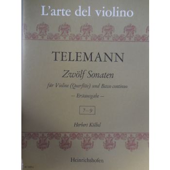 EDIZIONI MUSICALI RIUNITE - Telemann Zwolf Sonaten Fur Violine Und Basso Conti