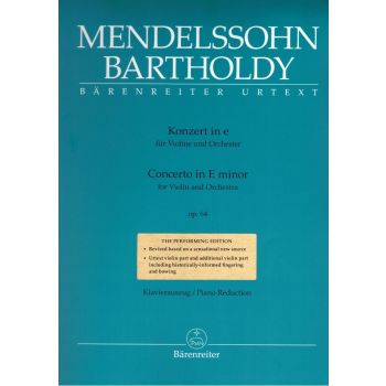 Barenreiter - Mendelsshon Bartholdy Konzert In E Fur Violine Und Orchest