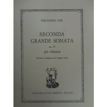 SUVINI ZERBONI - F.Sor Seconda Grande Sonata Op.25 Per Chitarra