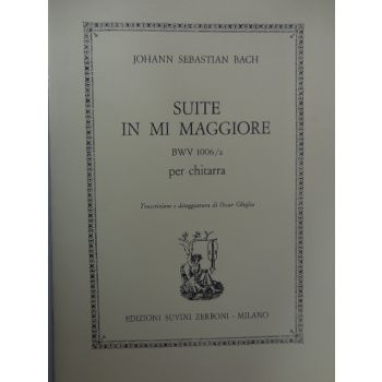 SUVINI ZERBONI - J.S.Bach Suite In Mi Maggiore Per Chitarra Bwv100