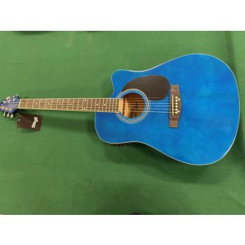 STAGG - SA 20 DCE BLUE Chitarra Acustica Elettrificata Dreadnought Cutaway Blu