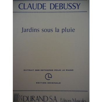 DURAND - C.Debussy Jardins Sous La Pluie Per Pianoforte