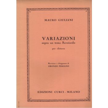 M.giuliani Variazioni Sopra Un Tema Savoiardo