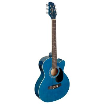 STAGG - SA 20 ACE BLUE Chitarra Acustica Elettrificata Auditorium Cutaway Blu