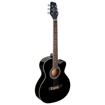 STAGG - Sa 20 ACE Blk Chitarra Acustica Elettrificata Auditorium Cutaway Nera