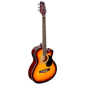 STAGG - SA 20 ACE SNB Chitarra Acustica Elettrificata Auditorium Cutaway Sunburst