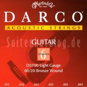 MARTIN DARCO - D5100 - Muta 12/54 Per Chitarra Acustica Light