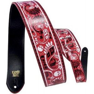 ERNIE BALL - 4020 - Tracolla In Cuoio Stampato red Paisley