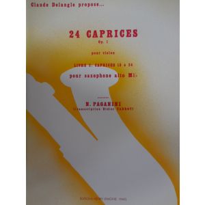 H.LEMOINE -N.Paganini 24 Caprices Op 1 Pour Violon Pour Saxophone