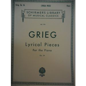 SCHIRMER - Grieg Lyrical Pieces For The Piano