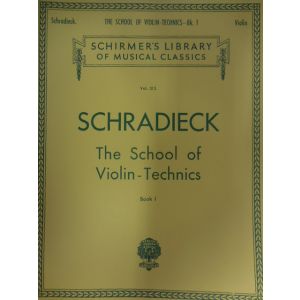 SCHIRMER - Schradieck The School Of Violin Technics Book 1