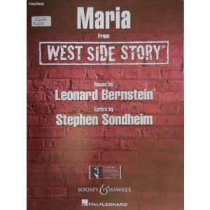 HAL LEONARD - Bernstein Maria From West Side Story Piano-vocal