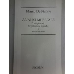 RICORDI - M.de Natale Analisi Musicale Principi Teorici esercitazioni pratiche 2