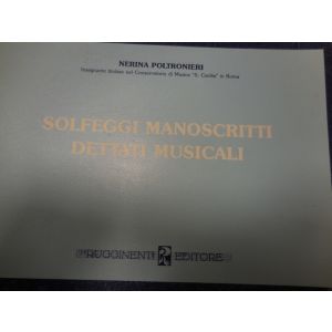 RUGGINENTI - Poltronieri Solfeggi Manoscritti Dettati Musicali