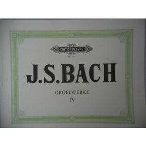 EDITION PETERS - J.S.Bach Orgelwerke IV