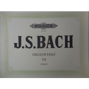 EDITION PETERS - J.S.Bach Orgelwerke VII
