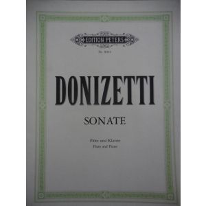 EDITION PETERS - Donizetti Sonate Flote Und Klavier