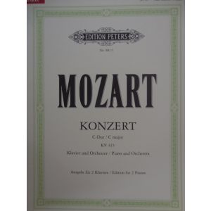 EDITION PETERS - Mozart Konzert C Major Piano/orchestra