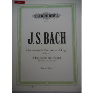 EDITION PETERS - Bach 4 Fantasien Und Fugen Per Pianoforte