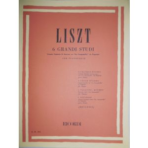 RICORDI - Liszt 6 Grandi Studi Per Pianoforte