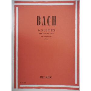 RICORDI - Bach 6 Suites Per Violino Solo (dal Violoncello)