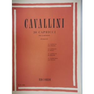RICORDI - Cavallini 30 Capricci Per Clarinetto